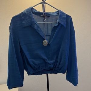 Cropped blouse, Zara, M